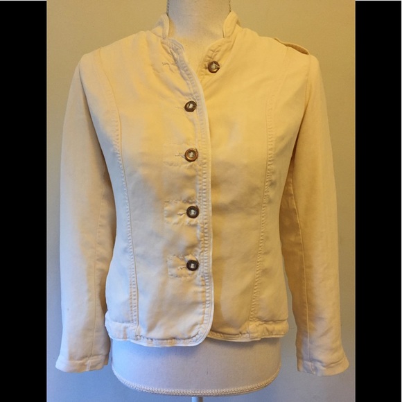 da-nang Jackets & Blazers - DA-NANG Exquisite 100% silk white jacket